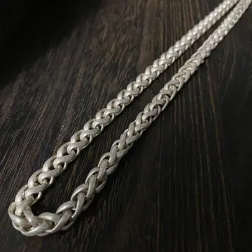 멕시칸 주얼리 실버 925 목걸이 빈티지 뜨개질 체인