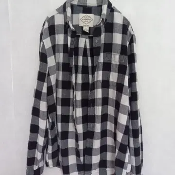 StJohnsBay 플란넬 셔츠 체크 셔츠 빈티지 아메카지 화이트 블랙