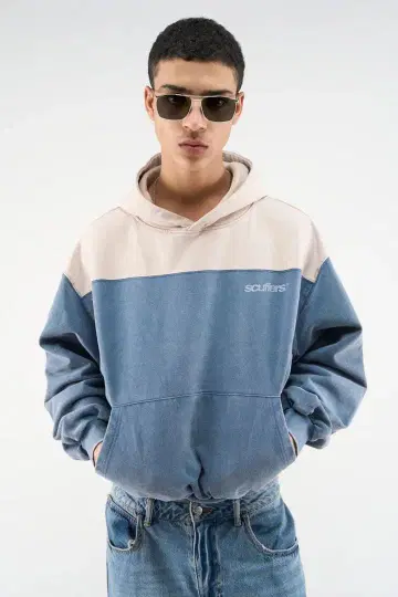 완판 26SS Scuffers Lizzie Blue Hoodie M