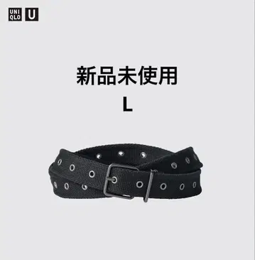 [ 새상품 미사용 ] UNIQLO U 테이프 벨트 BLACK L 유니클로
