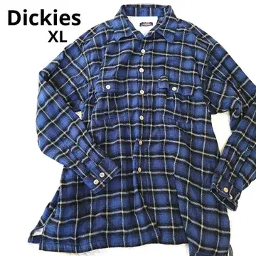 Dickies 빈티지 플란넬 셔츠 XL 와플 안감 원단