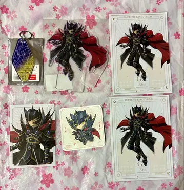 유희왕 GX 패왕 쥬다이 콜라보 카페 본점 아크릴 스탠드 코스터 외