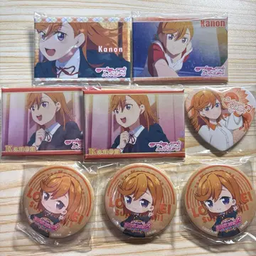 러브 라이브 슈퍼스타 시부야 카논 하트형 캔뱃지 8점 세트