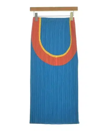 플리츠 플리즈 미디 스커트 여성용