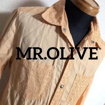 fa29 MR.OLIVE 오렌지 웨스턴 셔츠 남성용 S