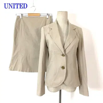 언타이틀 정장 스커트 베이지 코튼 폴리우레탄 2 C4768