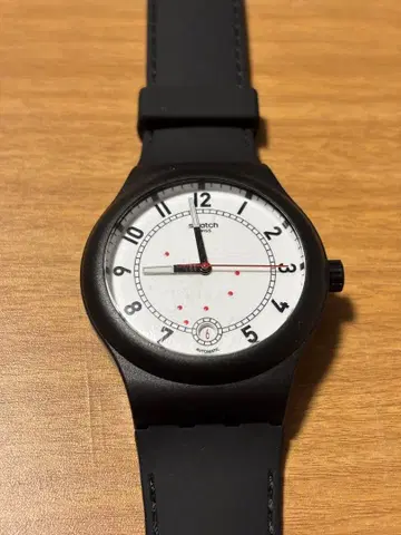 swatch 자동 와인딩 기계식 손목시계 Sistem 51 SUTB402