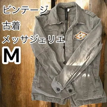 구제 빈티지 메싸제리에 셔츠 자수 상의 M