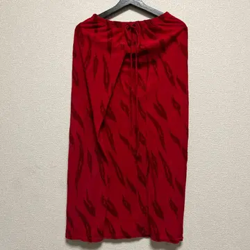 빈티지 레드 스커트 폼폼샵