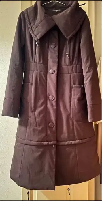 FOXEY 충전솜 롱 코트