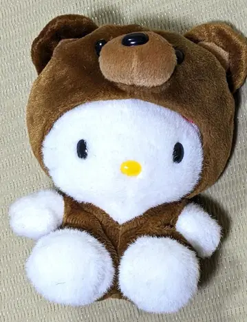 [미사용] 레어! 헬로키티 1 봉제 인형 곰 인형옷 산리오