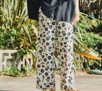 niko and - 레트로 프린트 릴렉스 팬츠