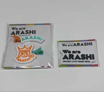 We are ARASHI 헤어 클립과 로고 마그넷