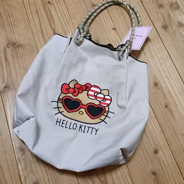 베이지 Hello Kitty 토트백