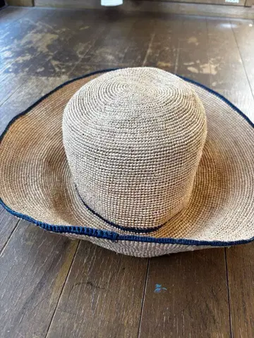 Couture 베이지 스트로우 햇 밀짚모자 라피아 내추럴