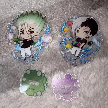 Dr.STONE 쁘띠초코 이시가미 센쿠 아사기리 겐 스플래쉬 버블 세트