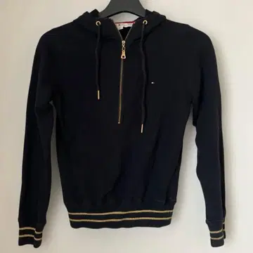 타미힐피거 블랙 하프 집업 후드티 사이즈 표시 O