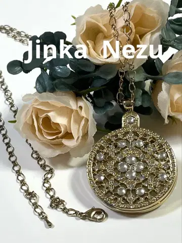 Jinka Nezu 목걸이 루페 돋보기 크리스탈