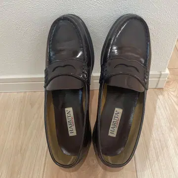 HARUTA 로퍼 25.5cm 다크 브라운