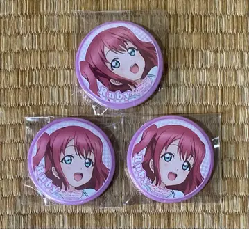 러브 라이브 선샤인 Aqours 쿠로사와 루비 1st 캔뱃지