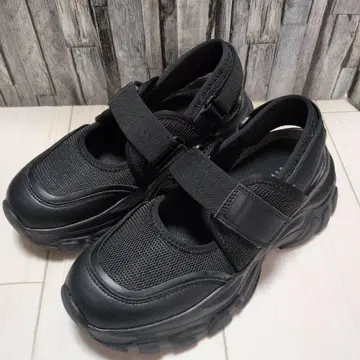 LOWRYS FARM 벨트 포함 스니커즈 샌들 블랙 L