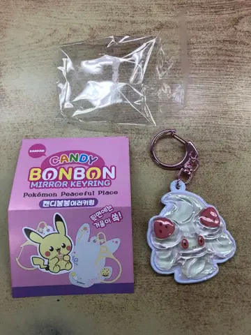 [ 한국 한정판 ] 마휘핑 포켓몬 모자 꽁지 거울 키링 랜덤