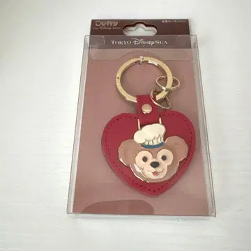새상품 스위트 더피 디즈니씨 천연 가죽 키체인 레어 키링