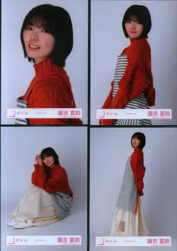 사쿠라자카46 랜덤 브로마이드 후지요시 카린 에이프런 코디 컴프