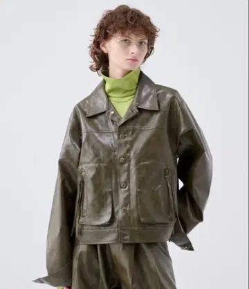 빈티지 스타일 밀리터리 쇼트 재킷 사이즈 1