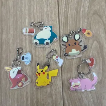 코메다 커피 콜라보 포켓몬 아크릴 키링 5개 세트
