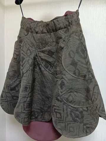 핸드메이드 원 패치워크 스커트