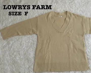 LOWRYS FARM V넥 울 혼방 니트 F 베이지[17]