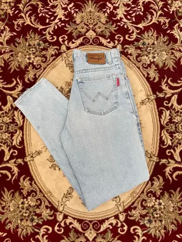 90s 빈티지 랭글러 M1907 일본제 W30 W 각인 지퍼