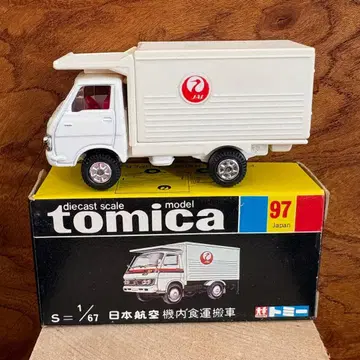 토미카 97 JAL 후드 로더 일본항공 기내식 운반차 미니카 블랙 상자