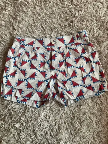 beautiful people 패치워크 무늬 숏팬츠