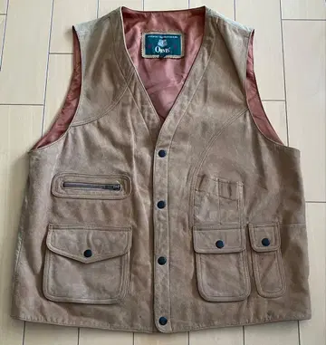Orvis 가죽 낚시용 조끼 80s 90s M 사이즈