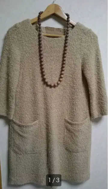 BRAHMIN 라메 믹스 퍼지 원피스 38 미사용 새상품 (목걸이 포함)