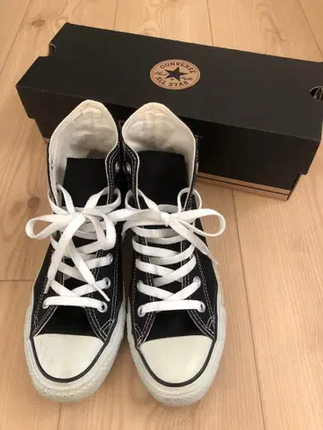 [ CONVERSE ] 컨버스 하이컷 올스타 24.5cm ( 6 ) 블랙