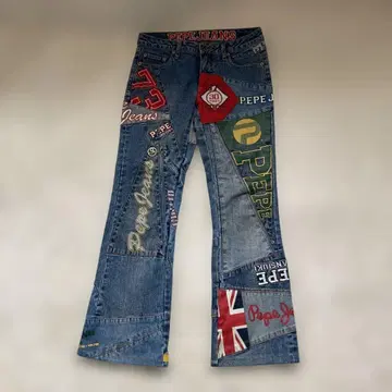 Pepe Jeans 패치워크 부츠컷 데님