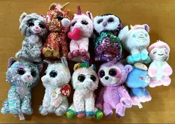 Ty 봉제 인형 일괄 유니콘 올빼미 스팽글 반짝이는 몽환룩