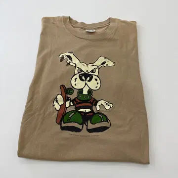 90s 강아지 스케이트보드 티셔츠 USA제