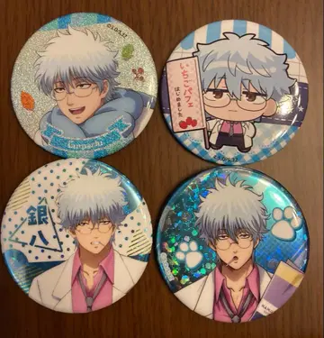 은혼 긴파치 선생님 사카타 긴파치 캔뱃지 4개 세트