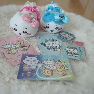 마법소녀 치이카와 치이카와 하치와레 마스코트 카드 씰 세트