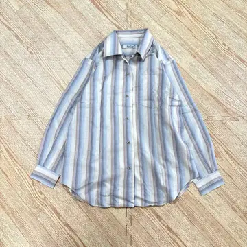 조안느 레이어 스트라이프 상의 긴팔 셔츠 요시무라 여성용