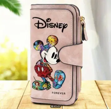 [ 미사용 새상품 ] 디즈니 미키마우스 롱 지갑 핑크