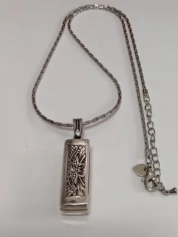 미니 하모니카 실버 925 조각 펜던트 목걸이 2002년 새상품급