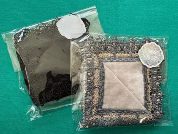 치카자와 레이스 타월 손수건 모던 로즈/가스등