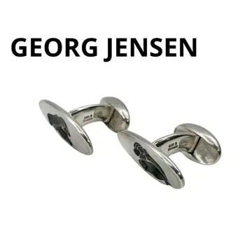 [새상품급] 조지 젠슨 커프스 튤립 조각 448 실버 12Q17