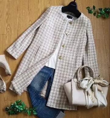 아나이 트위드 코트