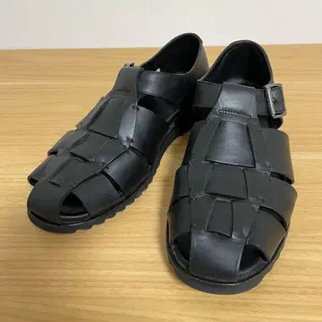 파라부트 구르카 샌들 가죽 블랙 2022 41 사이즈